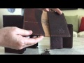 A review of Mascon Leather goods made by Artie Shell of Williamsburg VA
