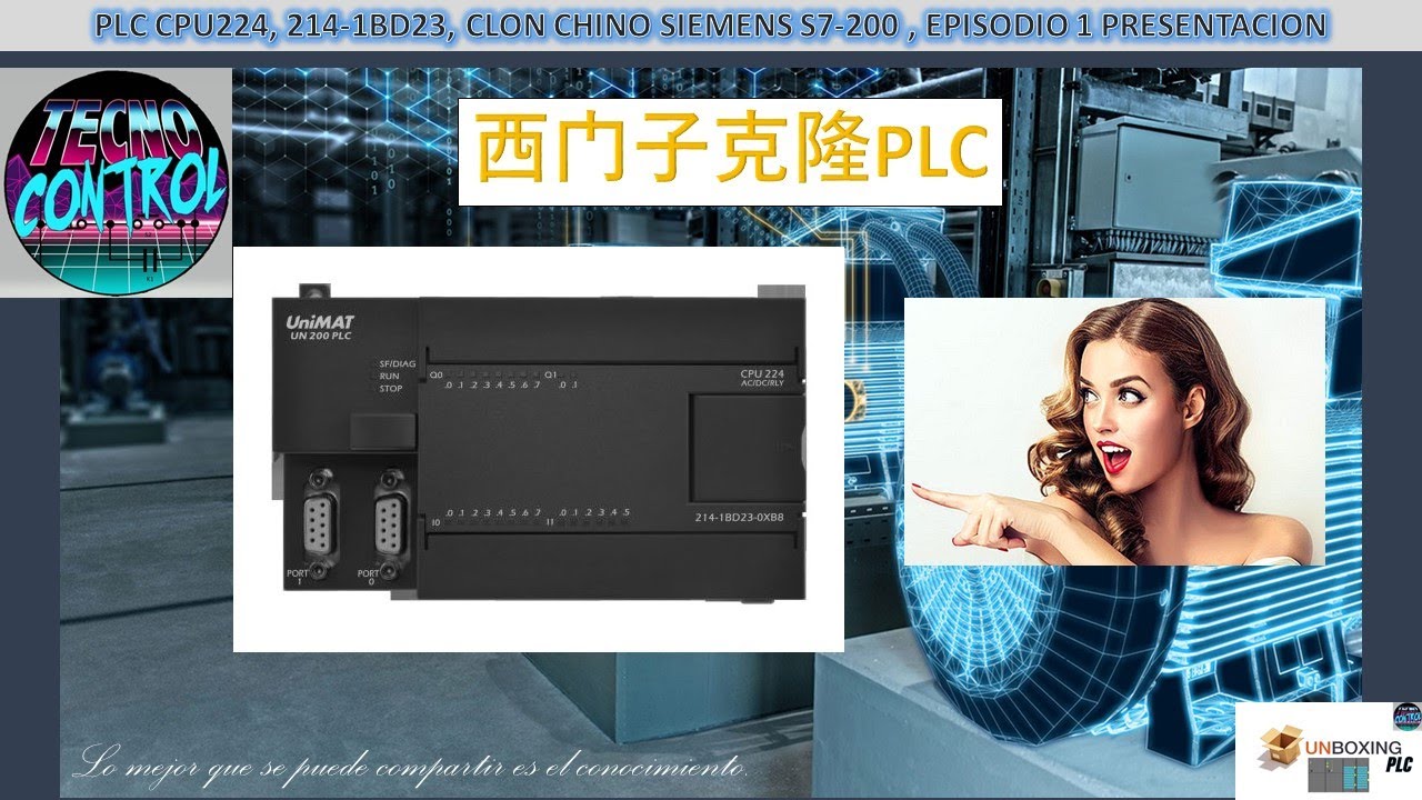 PLC CPU224, 214-1BD23, CLON CHINO SIEMENS S7-200 , # 1 PRESENTACIÓN
