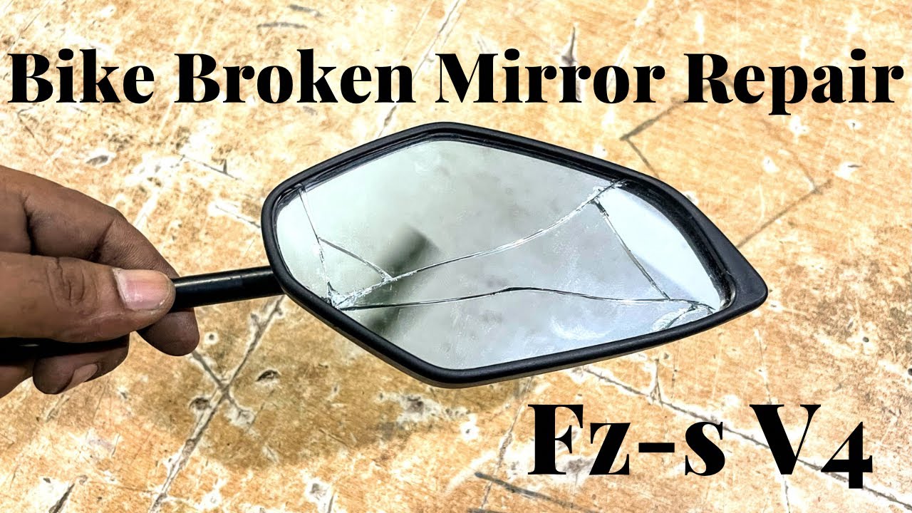 Motor Bike Broken Side Mirror Repair, How to Repair Bike Side View Mirror  Repair