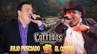 Julio Preciado Vs El Coyote y Su Banda Tierra Santa Puros Corridos Mix 2020| Mix Para Pistear