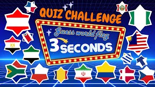 Guess The Flag In 3 Seconds part #3 🚩🌍🧠 | Easy, Medium, Hard, Impossible | Taylor RSV