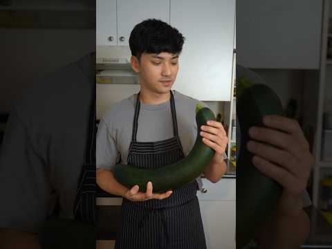 How I cooked this AVERAGE sized zucchini food crispy