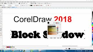 Corel Draw Tips & Tricks CorelDraw 2018 Block Shadow