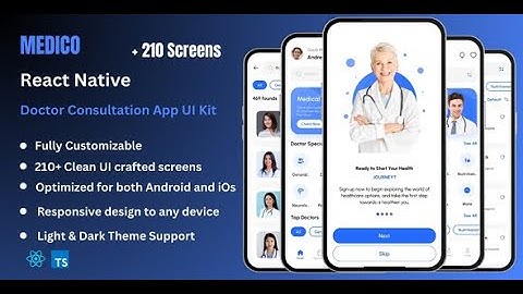 Medico - Doctor Appointment Booking & Consultation React Native App Ui Kit