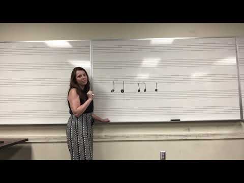 How To Teach First Grade Music - Quarter Note and Two Eighth Notes: Part 5 (Present Notation)