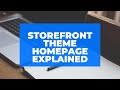 Storefront homepage explained
