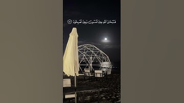 فسبحان الله حين تمسون وحين تصبحون [#الروم  ١٧] #قران_كريم #عبدالرحمن_مسعد #القارئ