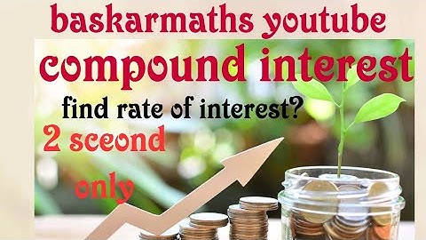 compound interest//find the rate of interest//100% shortcutt tricks//TNPSC question//@baskarmaths
