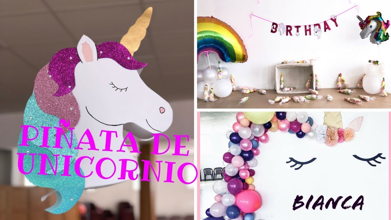 DIY | como hacer una piñata de unicornio ORIGINAL💖✨😍 - YouTube