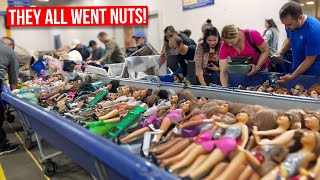 I NEVER IMAGINED THAT A BIN OF DOLLS COULD CREATE SO MUCH EXCITEMENT!