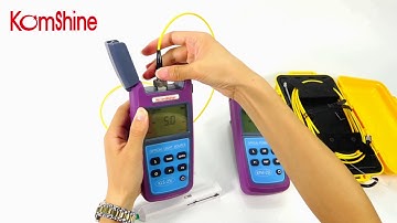 How to use Komshine KPM-25I Power Meter and KLS-25I Light Source to Test Fiber Loss
