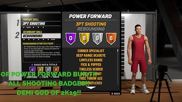*NEW* OP POWER FOWARD BUILD FOR 2K19!! DEMIGOD OF 2K19!!