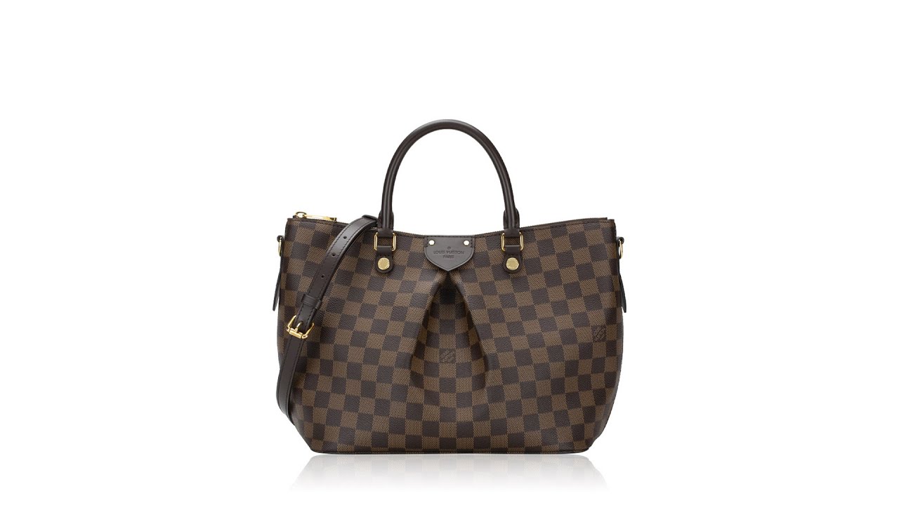 Louis Vuitton Damier Ebene Siena PM Crossbody Tote Bag Italy