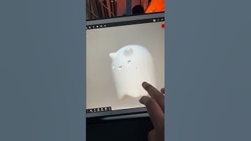 Baby Stealthy sculpted in Nomad on ipad and rendered in Blender on desktop.