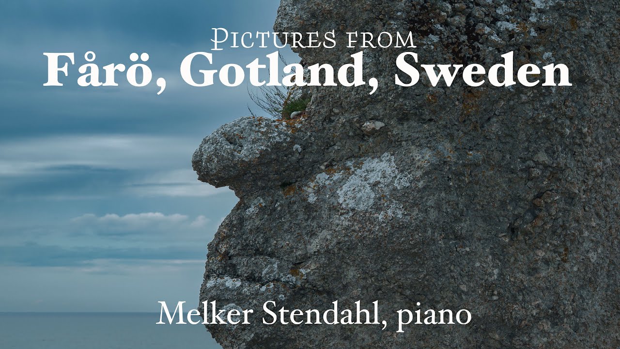 Pictures from the rauk field on Fårö, Gotland - Melker Stendahl piano