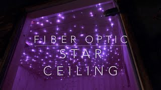 Optical fibre star ceiling