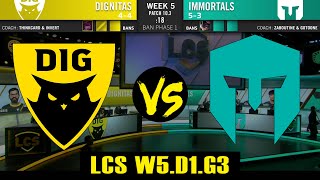 Dignitas vs Immortals ► LCS W5.D1.G3 ► Spring ► DIG vs IMT