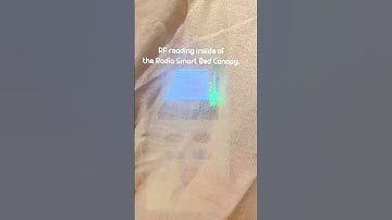 Radia Smart Australia Bed Canopy testing with EMF meter