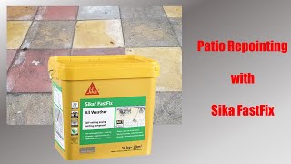 Patio Re-Pointing with Sika FastFix (and giveaway winner announcement)