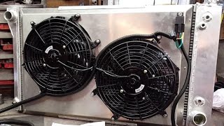 67 to 72 Chevy Truck Radiator Install and Electric Fan Conversion