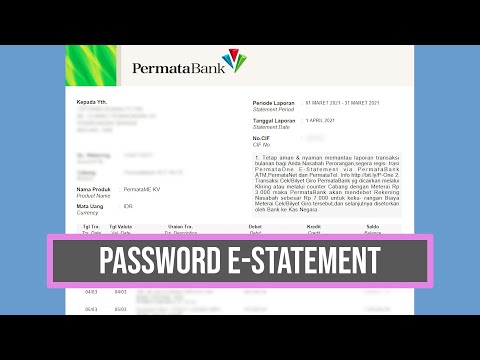 Cara Mengetahui Password e-Statement Rekening Bank Permata