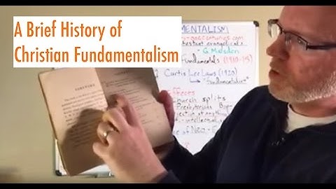 A Brief History of Christian Fundamentalism (Periscope Video)