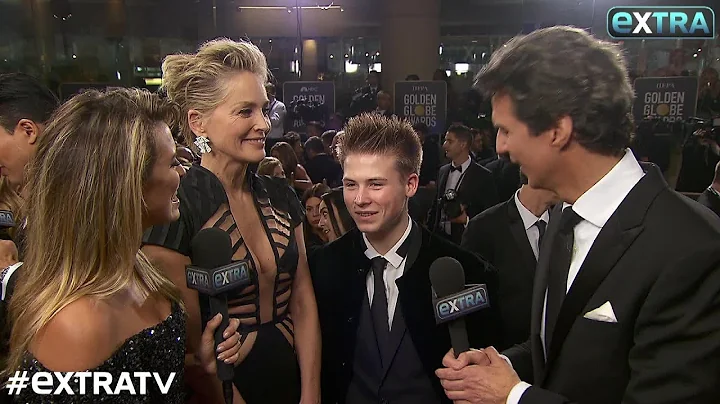Sharon Stone & Son Roan, 17, Talk Golden Globes an...