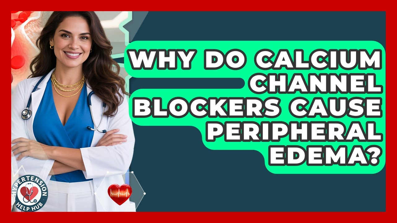 Why Do Calcium Channel Blockers Cause Peripheral Edema? - Hypertension Help Hub