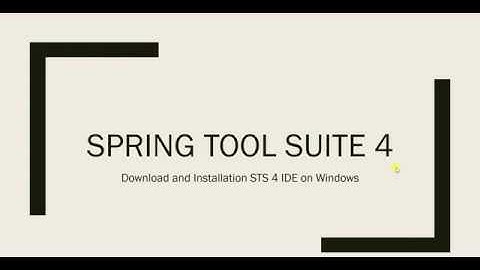 How to download & Install STS4  on Windows| Spring Tool Suite 4 IDE| STS IDE installation on Windows