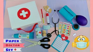 How to make paper Doctor Set / DIY doctor set with paper / paper toys