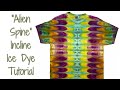 Tie-Dye Patten: “Alien Spine” Pleat Fold Incline Ice Dye