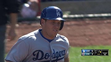 LAD@CHC: Ellis crushes second homer of game to left