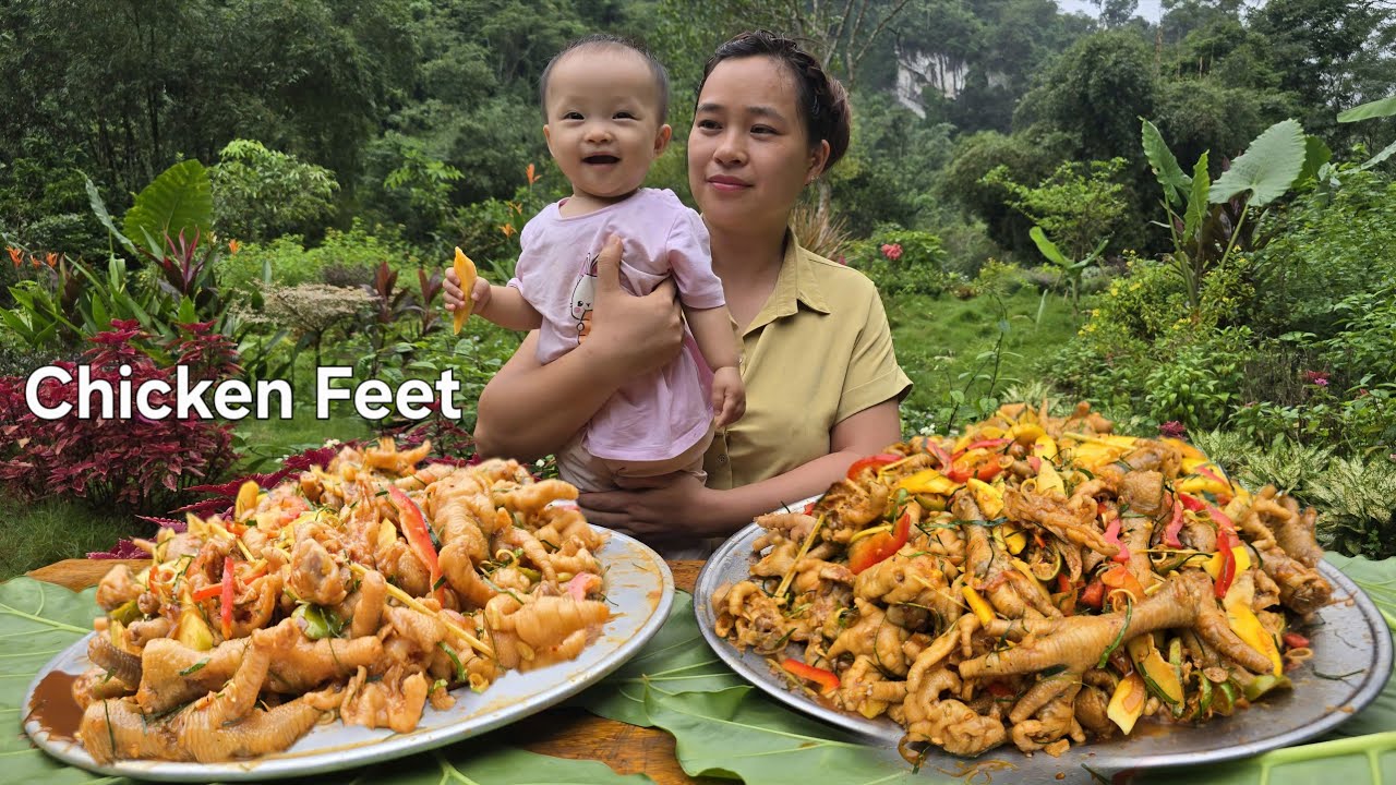 Chicken Feet Soaked in Lemongrass & Lime - Enjoy the crunchy, sour & spicy taste | Lý Thị Ca