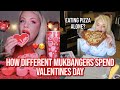 how different mukbangers spend VALENTINE&#39;S DAY