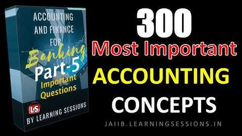 Accounting and finance for Banking Previous Year Important Questions JAIIB Live Class