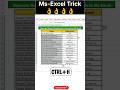 Ms-Excel Trick to Seperate Name &amp; Department😲#excel#exceltricks#exceltips#excelshorts#excelhacks