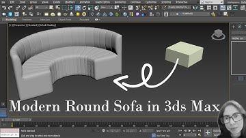 How to make Modern Round Sofa in 3ds Max || how to make round sofa in 3ds max  #3dsmaxmodeling