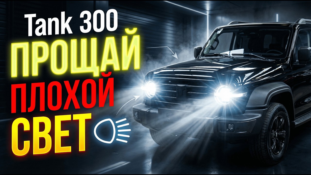 Тюнинг фар Tank 300: установка Bi-LED линз для мощного и безопасного света