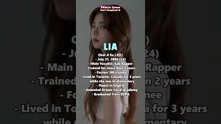 ITZY MEMBERS PROFILE #shorts #itzy #있지 #midzy #믿지 #yeji #lia #ryujin #chaeryeong #yuna