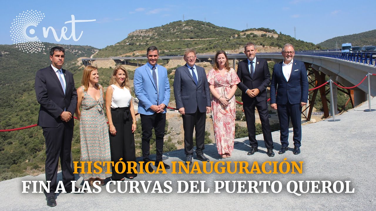 Pedro Sánchez inaugura el NUEVO TRAMO del PUERTO DE QUEROL