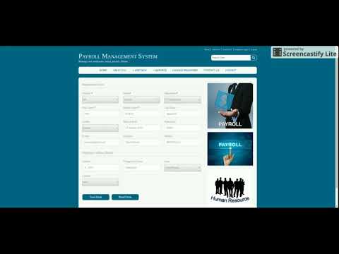 Java, JSP And MySQL Project On Employee Payroll System