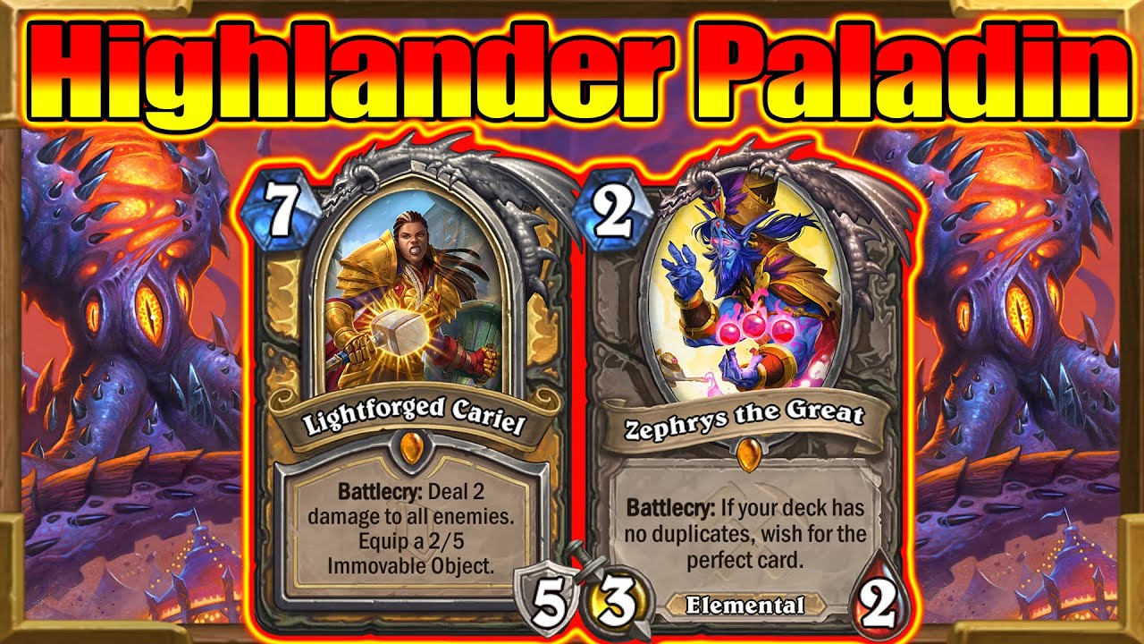 Control Highlander Paladin With Zephrys, Reno & N'Zoth! Fractured in  Alterac Valley | Hearthstone - YouTube