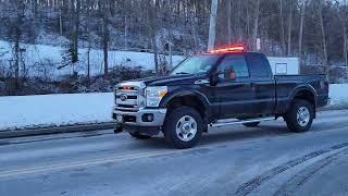 Herkimer County Fire coordinator responding to a structure fire