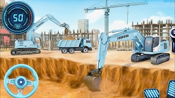 City Bridge Construction Simulator - Truck & JCB Excavator Games |Heavy Machine Builder 3D - Android