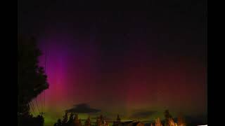 April 23 aurora 2-hr. time-lapse in Sisters from Jim Hammond