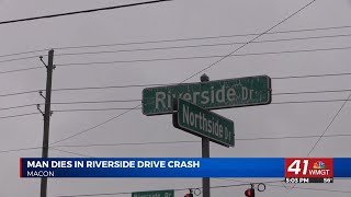 Macon man dies following Sunday crash on Riverside Drive
