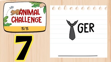 Brain Test Tricky Words Animal Names Level 7