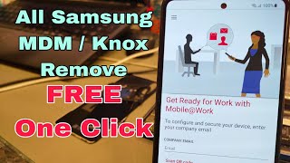 Samsung A52s 5G (SM-A528B) MDM, KNOX lock Bypass. One Click, Free Tool. Download from description.