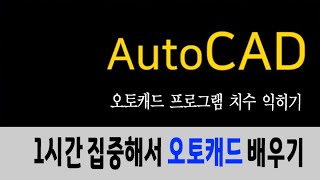 오토캐드 프로그램 사용법 Auto CAD 실무에  중요한 기능 치수 (Dimension) 1시간에 익히기