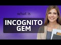 Unveiling The Hidden Understanding Incognito Gem